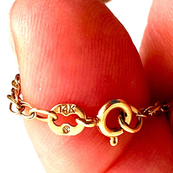 14 Karat Yellow Gold Rope Style Bracelet Size 7.5" - Picture 3 of 3